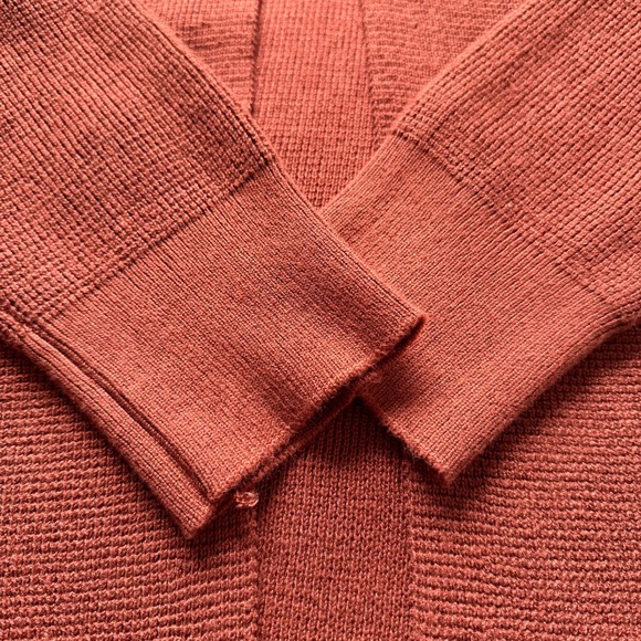 Cyrus Rust Orange Brown Open Front Cardigan Women's Size Small Lightweight Layer - Picture 9 of 13